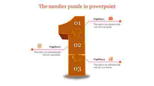 puzzle in powerpoint-The number puzzle in powerpoint-Orange